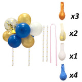 10PCS/PACK 5 Inch Balloon Cake Topper Metallic Confetti Latex Balons For Birthday Baby Shower Wedding Jungle Party Decoration