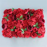 Christmas Gift 40x60cm Artificial Flower Wall Backdrop DIY Christmas Wedding Decoration Birthday Party Shop Window Flower Backdrop Panel Decor