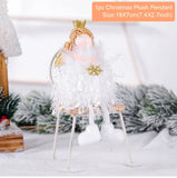 PATIMATE Christmas Angel Plush Doll Pendant Christmas Tree Ornament Christmas Decoration for Home Xmas Gifts Noel Navidad