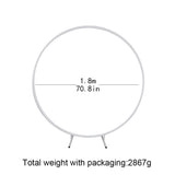 Circle Wedding Props Birthday Decor Wrought Iron Round Ring Arch Backdrop Round Arch Lawn Artificial Flower Row Stand Wall Shelf