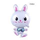 Cifeeo  Long Ears Rabbit Aluminum Foil Balloons Animal Cartoon Helium Ballon Kids Toy Baby Shower Birthday Party Decoration Easter Decor