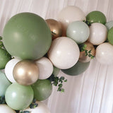 Cifeeo 59Pcs Olive Avocado Green Diy Balloons Set Arch Kit Apricot Chrome Gold Latex Baloon Party Decor Engagement Birthday Baby Shower