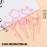 Back  To School Cifeeo Dream Girl Birthday Cake Decoration Unicorn Girl Doll Decoration Pink Rainbow Five Pointed Star Plug-In