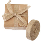 5M/Roll Jute Hessian Linen Ribbon For Crafts DIY Needlework Gift Wrapping Wedding Party Christmas Decoration Bow Packing Ribbons