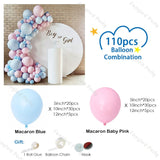 110pcs Baby Pink Balloon Garland Baby Shower Ballon Arch Gender Reveal Macaron Blue Valentine Day Birthday Party Wedding Decor