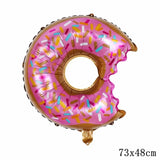 Christmas Gift 32Inch Donut Digital Foil Balloon Christmas Fruit Ice Cream Helium Balloon Birthday Party Decoration Kids Digital Balloon Showe