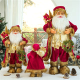 Christmas Gift New Year  Christmas Decorations For Home 30/45/60cm Santa Claus Doll Children gifts Christmas Xmas Tree Ornaments Navidad