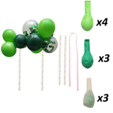 10PCS/PACK 5 Inch Balloon Cake Topper Metallic Confetti Latex Balons For Birthday Baby Shower Wedding Jungle Party Decoration