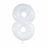 Cifeeo  White Daisy Flower Balloon Baby Shower White Number Birthday Photo Props Egg Flower Ballon Wedding Valentine's Day Decoration