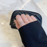 new classic small round rings Japanese luxury jewelry European and American women sexy index finger student opening ring