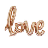 1PC 108cm Rose Gold LOVE Letter Foil Balloon Wedding Valentine's Day Birthday Party Decoration Champagne Love Letter Air Globos