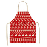 Linen Merry Christmas Apron Christmas Decorations for Home Kitchen Accessories Natal Navidad  New Year Christmas Gifts