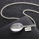 Christmas Gift Women Necklace Dandelion Glass Ball Pendant Necklace Charm Trendy Natural Dandelion Pendant Transparent Lucky WISH Glass Ball