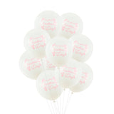 10/20pcs 12'' Print on Your Christening Day Latex Ballons Baby Feet Balloon for Baby Shower Christening Baptism Party Decoration