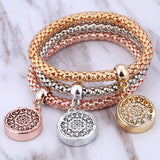 3Pcs Bracelet Crystal Owl Music Note Boy Girl Heart Charm Bracelets For Women Pulseria Feminina Jewelry Gift amazing price