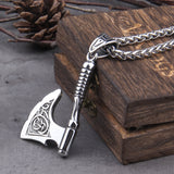 Christmas Gift Never Fade Wolf And Raven Slavic Amulets Talismans Viking Odin Axe Necklaces & Pendants Norse Vikings Jewelry Turkish Men Wicca