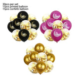 1set 5/10/16inch Eid Foil Balloons Gold Chrome Mubarak Ramadan Islam Decoration For Home Eid Al Adha Aid Moubarak Balloon Decor
