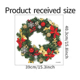 Christmas Gift Christmas Santa Claus Wreath Door Sticker Window Stickers Wall Oranments Merry Christmas Decor For Home Happy New Year 2022