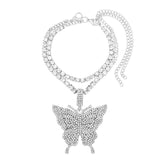 New Bling Dragon Crystal Tennis Chain Anklet for Women Fashion Gold Silver Color Rhinestone Anklet Foot Chain Jewelry Wholesale