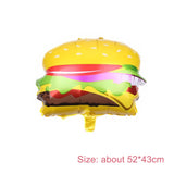 Cifeeo 1set Ice Cream Donut Lip Popcorn Candy Foil Balloons Baby Shower Happy Birthday Party Decoration Balloon Boy Girl Kid Cute Toys