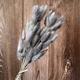 Christmas Gift 35-40CM/50PCS Dry Bunny Tails Grass ,Dried Natural Flowers Rabbittail Bouquet,DIY Hare's Tail Flower For Home Decor,Wedding