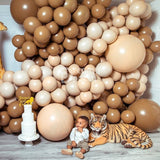 10pcs Coffee Caramel Latex Balloons 12/10/5 Inch Wedding Birthday Balloon Arch Decoration Globos Balon Party Supplies