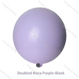 102pcs Doubled Macaron Purple Matte Lilac Baby Shower Balloons Garland Gender Reveal Birthday Party Kit Wedding Decoration