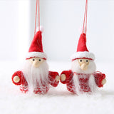 2pcs Christmas Ornament doll Xmas tree Decor hanging Angel/Snowman Dolls Decorations for Home 2022 New Year Party Kids Gift noel