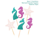 The Little Mermaid Birthday Party Decorations Kid Mermaid Birthday Party Favors Gift The First Birthday Girl Mermaid Party Decor