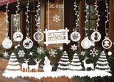 Merry Christmas Tree Santa Claus Snowman  Window Paste Sticker Winter  New Year Party Xmas Home Decoration Noel Natal Kerst