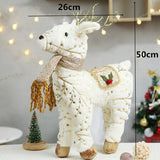 Cifeeo Elk Christmas Dolls Christmas Decorations for Home Retractable Standing Toy Birthday Party Gift Kids Santa Cluas Snowman