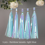 Back to college decoration   Cifeeo  Wedding Decoration Iridescent Paper Tassel Garland For Mermaid Baptism Birthday Baby Shower Decorations Unicorn Party