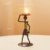 Home Decoration Accessories Creative Candle Holder Iron Kitchen Restaurant Romantic Candlestick Christmas Halloween Bar Party