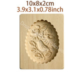 Cookie Cutter Mold Wooden 3D Embossing Baking Tool Rose Flower Patten Cake Decorating Gingerbread Press Provance Biscuit Mold
