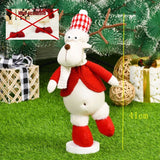 Cifeeo Elk Christmas Dolls Christmas Decorations for Home Retractable Standing Toy Birthday Party Gift Kids Santa Cluas Snowman