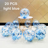 Back to school decoration Cifeeo  20Pcs Metallic Confetti Agate Marble Balloon Latex Transparent Ballon Baby Shower Wedding Birthday Party Decoration Globo