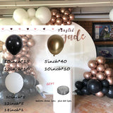 Christmas Gift Black White Gold Latex Balloons Garland Wedding Birthday Decorations Baby Shower Home Decors Birthday Decoration  Oval  Round