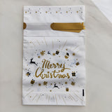 Christmas Gift 3/10Pcs Santa Gift Bag Candy Bag Snowflake Crisp Drawstring Bag Merry Christmas Decorations for Home New Year  Noel Presents