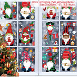 Christmas Window Stickers 2022 Christmas Decorations for Home Merry Christmas Ornament Xmas Navidad Noel Gifts Kid New Year 2023