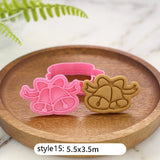 Christmas Gift Christmas Cookie Plunger Cutters Fondant Cake Mold Biscuit Sugarcraft Cake Decorating Tools