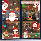 Christmas Window Stickers 2022 Christmas Decorations for Home Merry Christmas Ornament Xmas Navidad Noel Gifts Kid New Year 2023