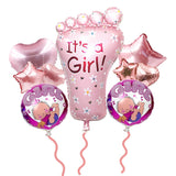 Christmas Gift 24 Inch Baby Girl Baby Boy Blue Pink Bubble Ball Birthday Baby Shower Decoration Child Toy Bear Boy Bear Aluminum Foil Balloon