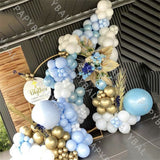 197Pc Birthday Latex Balloons Set White Blue Wedding Arch Garland Ballon Kit Party Backdrop Decoration Baptism Globo Anniversary