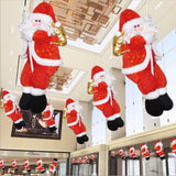 Christmas Gift Christmas Decoration Rope Climbing Santa Claus Doll Pendant Shopping Mall Window Layout Hanging Merry Xmas Ornaments