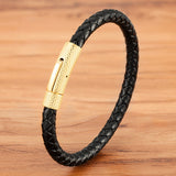 Christmas Gift XQNI DIY Combination Stainless Steel Men's Leather Bracelet 19cm/21cm/23cm Sports Jewelry Men's Christmas Gift Promotion