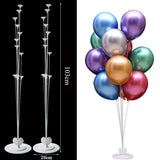 Christmas Gift 7/11 Tubes Air Balls Stand Stick Baloon Stand Holder Wedding Decoration Metallic Balloons Adult Birthday Balloons Party Supplies