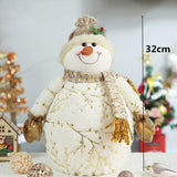 Cifeeo Elk Christmas Dolls Christmas Decorations for Home Retractable Standing Toy Birthday Party Gift Kids Santa Cluas Snowman