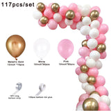 Cifeeo 102Pcs/Set Black Metallic Rose Gold Balloon Garland Confetti Balloon Wedding Birthday Party Decoration Arche Ballon Anniversaire