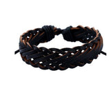 ZOSHI 4-6PC Vintage Multilayer Leather Bracelet For Men Fashion Braided Handmade Rope Wrap Bead Charm Woven Bracelets Male Gift