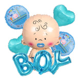 Birthday Party Decors Blue Latex Balloon Disposable Tableware 1st Kids Baby Shower Decoration Supplies Boy Birthday Party Globos